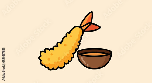 Crispy Shrimp Tempura with Dipping Sauce - Delicious Japanese Seafood Appetizer