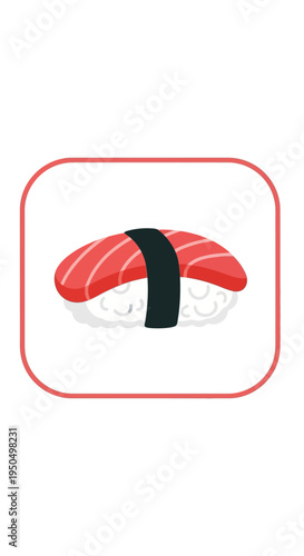 Salmon Nigiri Sushi Icon
