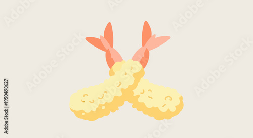 Delicious Shrimp Tempura, Crispy Japanese Fried Seafood Appetizer