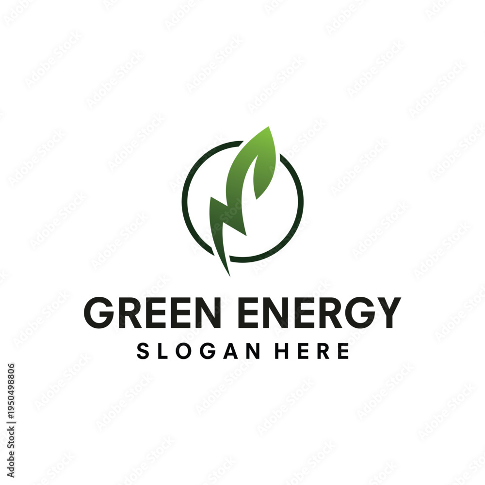 Fototapeta premium Vector design template natural energy, bio fuel