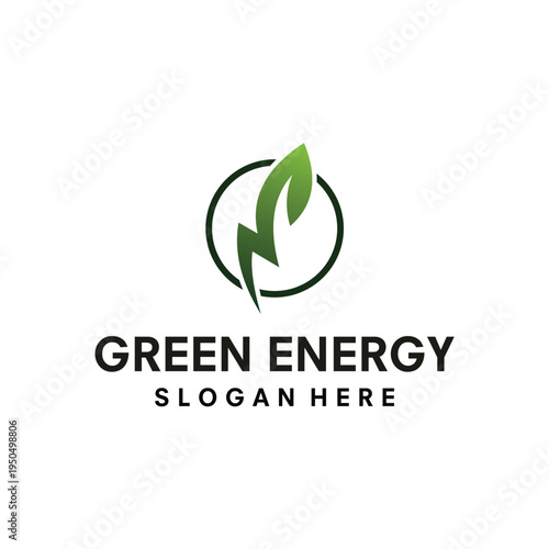 Vector design template natural energy, bio fuel