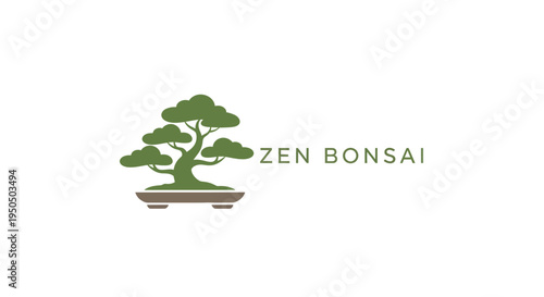 Zen Bonsai Tree Logo