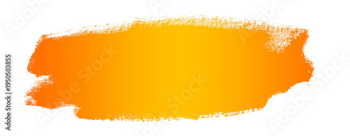 Φωτογραφία Hand painted yellow brush stroke title bar png isolated on transparent backgroun