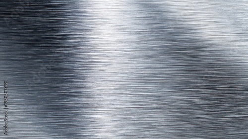 Close-up brushed steel plate texture with grain and cool metallic tones