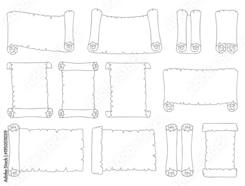 Vintage Old Scroll Banner Vector