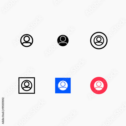 User Account User Interface Icon Set