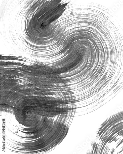 Abstract vector background. Black ink brush strokes, patterns, posters, cover.