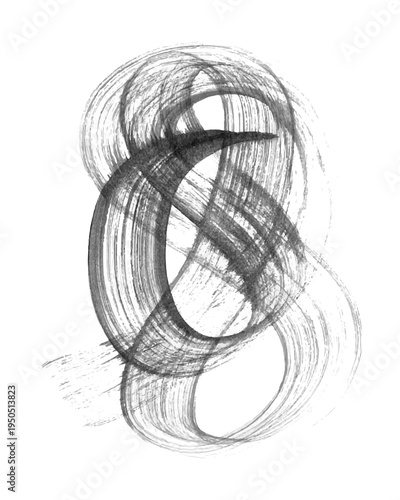 Abstract vector background. Black ink brush strokes, patterns, posters, cover.