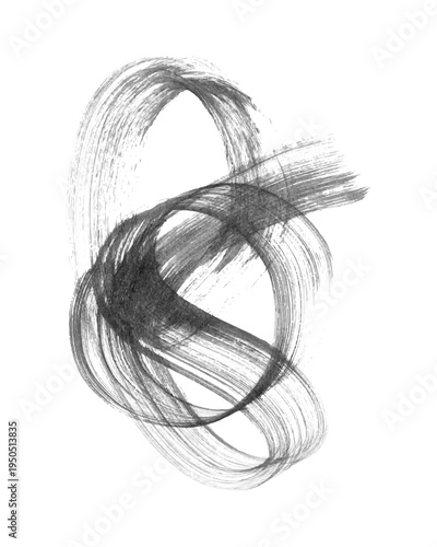 Abstract vector background. Black ink brush strokes, patterns, posters, cover.