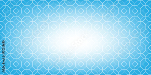 Modern geometric hexagon mesh over cool blue gradient backdrop, minimal tech inspired vector design.
