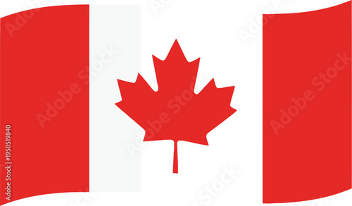 The national flag of canada