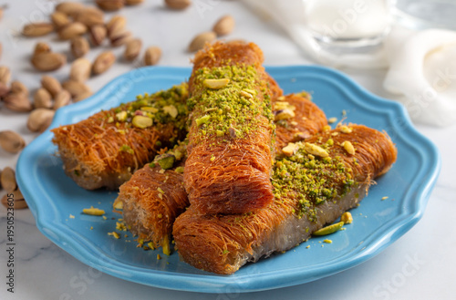 Turkish famous dessert burm...