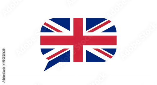 The union jack flag of the united kingdom displayed prominently isolated on transparent background