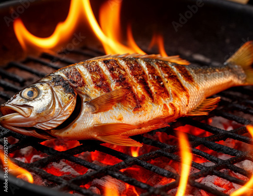 fish on the grill