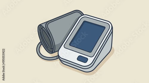Digital Blood Pressure Monitor for At-Home Health Assessment, Personal Wellness Management, and Medical Safety Check-ups