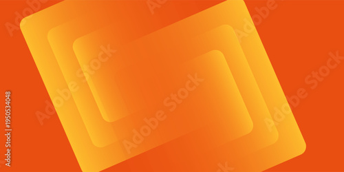 Simple hexagon orange gradient background. Minimalist soft color modern shapes