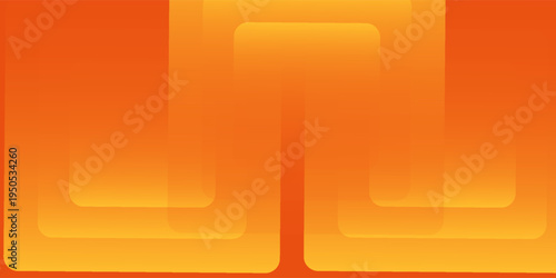 Simple hexagon orange gradient background. Minimalist soft color modern shapes