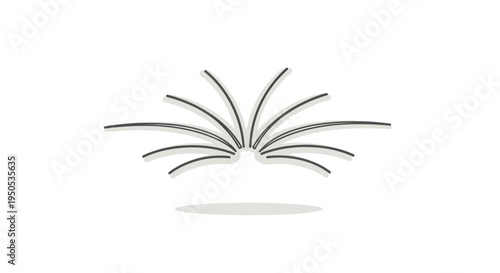 Simple Open Book Illustration for Education and Knowledge Concepts