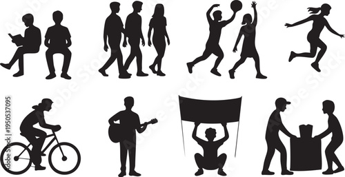 International Youth Day Icon Set