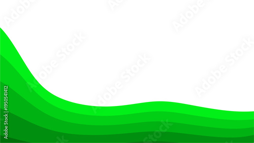 Abstract Green Wavy Background for Eco-friendly Business Presentation