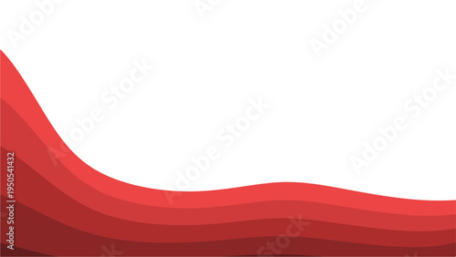 Abstract Red Wavy Background for Bold Business Presentation Vector