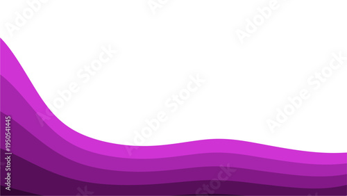 Abstract Layered Wave Design Element Footer Set with Colorful Options