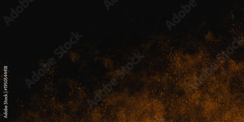 Abstract black and brown textured background. Empty brown rusty stone or metal surface texture. Dark smoke texture. Black and brown grunge wall. Light fog backgrounds. Cloud sky night. Illustration.