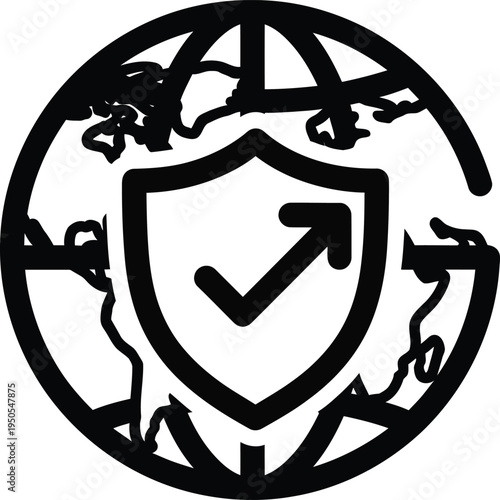 global security shield icon