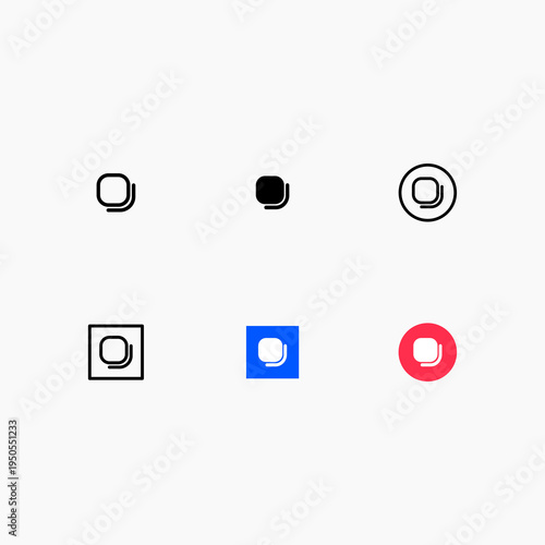 Multiple Images Icon User Interface Vector