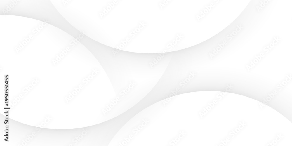 Obraz premium Minimal white and grey abstract background with dynamic curves. Vector illustration