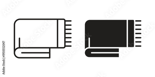 blanket icon concept. Simple solid style. line stroke icons