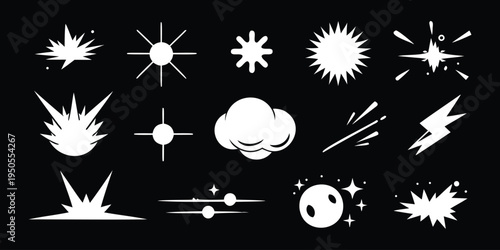 Comic book explosion effects 