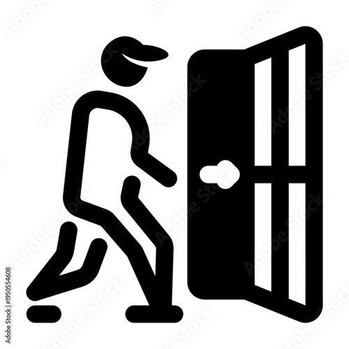 Filled style icon depicting a prison sentence