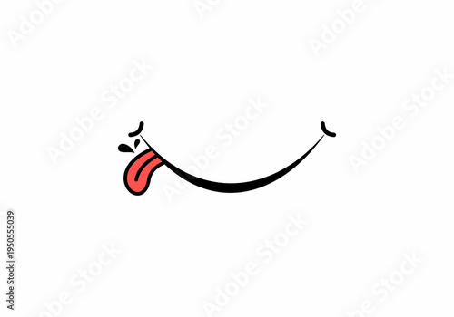 state of mind while enjoying delicious food vector logo