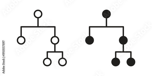 Consolidation icon concept. Simple solid style. line stroke icons