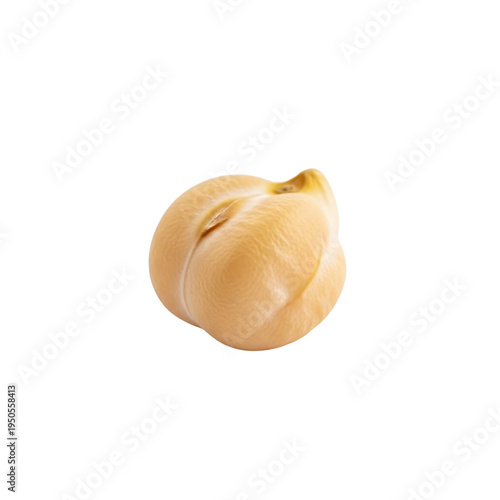 Single chickpea isolated On Transparent Background