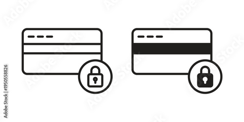 Credit limit icon concept. Simple solid style. line stroke icons