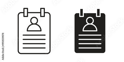 Curriculum icon concept. Simple solid style. line stroke icons