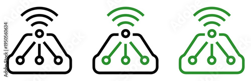 autonomous car smart mobility icon vector