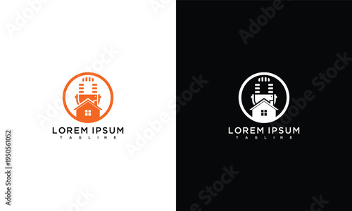 Home Podcast Logo House Microphone Icon Real Estate Media Branding Symbol.