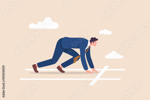 Business Person Ready to Start