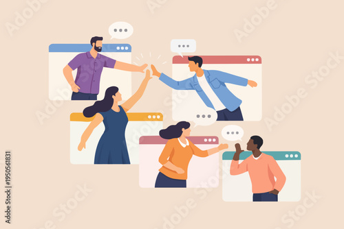 People Connecting Online Now