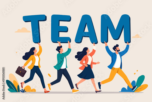 Teamwork and People Concept