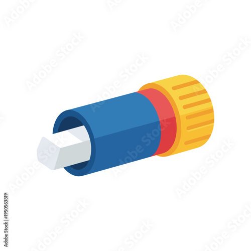 colorful 3d illustration of a usb flash drive