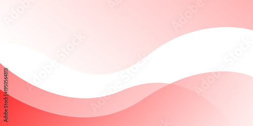 Abstract gradient background with Red and white wave transparent shadow color. Vector illustration