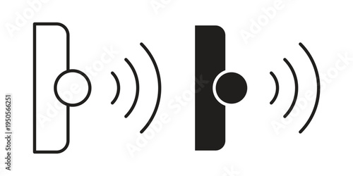 Infrared icon concept. Simple solid style. line stroke icons