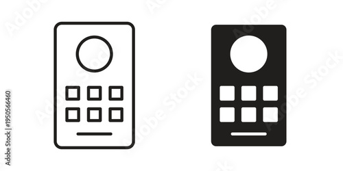 Intercom icon concept. Simple solid style. line stroke icons