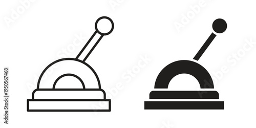 Lever icon concept. Simple solid style. line stroke icons