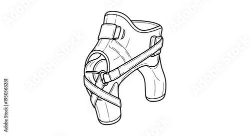Prosthetic leg mechanical with straps and buckles for secure fit and mobility featuring rehabilitation, assistive