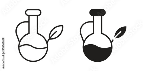 Massage oil icon concept. Simple solid style. line stroke icons